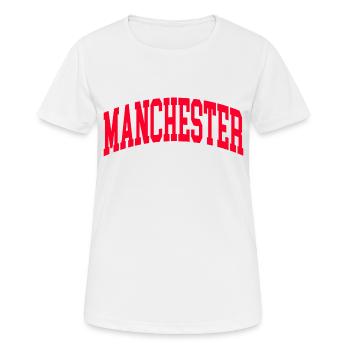 Manchester - T-shirt respirant Femme - blanc - Devant - AI Model Female 172 dark (172cm)