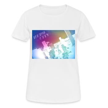 Cité des héros - T-shirt respirant Femme - blanc - Devant - AI Model Female 172 dark (172cm)