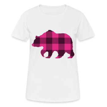 Mother Bear Mom Gift Girl Christmas Pink - Women's Breathable T-Shirt - white - Front - AI Model Female 172 dark (172cm)