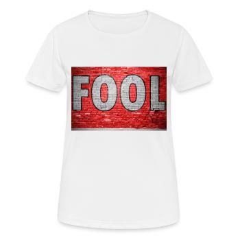 Fool Graffiti - Women's Breathable T-Shirt - white - Front - AI Model Female 172 dark (172cm)