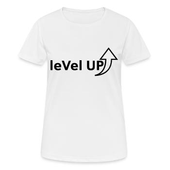 Montée de niveau - T-shirt respirant Femme - blanc - Devant - AI Model Female 172 dark (172cm)