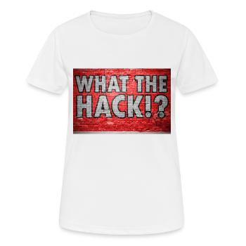 What The Hack!? Graffiti - Women's Breathable T-Shirt - white - Front - AI Model Female 172 dark (172cm)