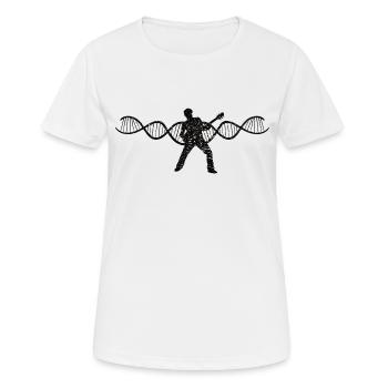 Gitarrist Gitarristin Band Musik Gitarre Musiker - Frauen T-Shirt atmungsaktiv - Weiß - Vorne - AI Model Female 172 dark (172cm)