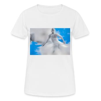 Danser dans le bleu - T-shirt respirant Femme - blanc - Devant - AI Model Female 172 dark (172cm)