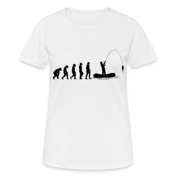 Pêche Hameçons Pêche Pêche Pêche Pêche - T-shirt respirant Femme - blanc - Devant - AI Model Female 172 dark (172cm)