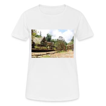 Dorf in Vietnam - Frauen T-Shirt atmungsaktiv - Weiß - Vorne - AI Model Female 172 dark (172cm)