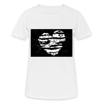 CŒUR DE COCAÏNE. L’amour passe par le nez. - T-shirt respirant Femme - blanc - Devant - AI Model Female 172 dark (172cm)