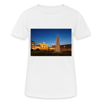 Brandenburger Tor - Frauen T-Shirt atmungsaktiv - Weiß - Vorne - AI Model Female 172 dark (172cm)