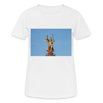 Siegessäule - Frauen T-Shirt atmungsaktiv - Weiß - Vorne - AI Model Female 172 dark (172cm)