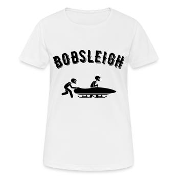 Bob - Frauen T-Shirt atmungsaktiv - Weiß - Vorne - AI Model Female 172 dark (172cm)