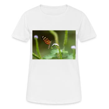 Schmetterling - Frauen T-Shirt atmungsaktiv - Weiß - Vorne - AI Model Female 172 dark (172cm)