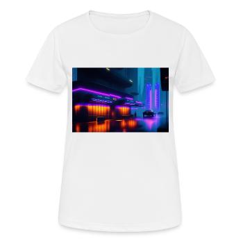 AI-Art Future Picture - Women's Breathable T-Shirt - white - Front - AI Model Female 172 dark (172cm)