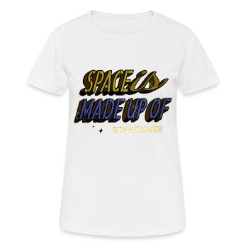 Gift Night Sky Physics Humor Joke - Women's Breathable T-Shirt - white - Front - AI Model Female 172 dark (172cm)