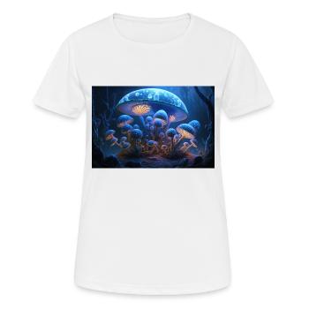 Ville champignon - T-shirt respirant Femme - blanc - Devant - AI Model Female 172 dark (172cm)