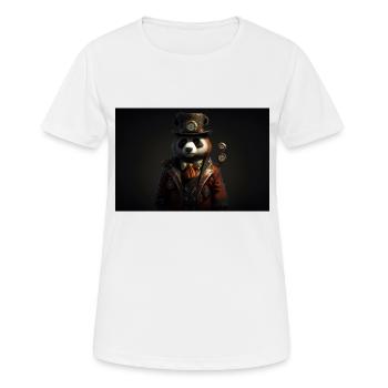Panda - Frauen T-Shirt atmungsaktiv - Weiß - Vorne - AI Model Female 172 dark (172cm)