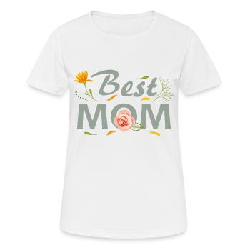 Beste Mutter - Frauen T-Shirt atmungsaktiv - Weiß - Vorne - AI Model Female 172 dark (172cm)
