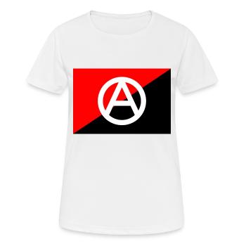 Anarchie - T-shirt respirant Femme - blanc - Devant - AI Model Female 172 dark (172cm)