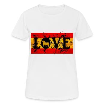 Amour pour l’Espagne - T-shirt respirant Femme - blanc - Devant - AI Model Female 172 dark (172cm)