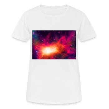 Cosmic Nebula in Space 1 - Women's Breathable T-Shirt - white - Front - AI Model Female 172 dark (172cm)