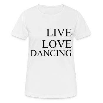 Dancing Dance Music - Women's Breathable T-Shirt - white - Front - AI Model Female 172 dark (172cm)
