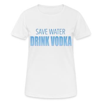 Vodka - Frauen T-Shirt atmungsaktiv - Weiß - Vorne - AI Model Female 172 dark (172cm)