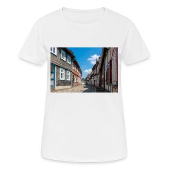 Altstadt Goslar Niedersachsen - Frauen T-Shirt atmungsaktiv - Weiß - Vorne - AI Model Female 172 dark (172cm)