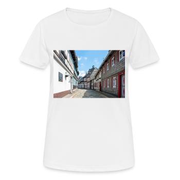 Altstadt Goslar Niedersachsen - Frauen T-Shirt atmungsaktiv - Weiß - Vorne - AI Model Female 172 dark (172cm)