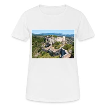 Festung Knin (Kninska tvrđava) Kroatien - Frauen T-Shirt atmungsaktiv - Weiß - Vorne - AI Model Female 172 dark (172cm)