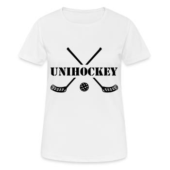 Floorball Floorball Ball Sports - T-shirt respirant Femme - blanc - Devant - AI Model Female 172 dark (172cm)