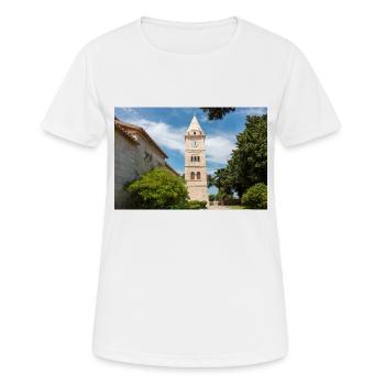 Église Saint-Georges Primošten Šibenik-Knin Croatie - T-shirt respirant Femme - blanc - Devant - AI Model Female 172 dark (172cm)