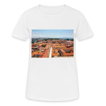 Stadtbild Altstadt von Zadar im Bundesstaat Zadar - Frauen T-Shirt atmungsaktiv - Weiß - Vorne - AI Model Female 172 dark (172cm)