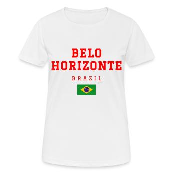 Belo Horizonte Brasilien - Frauen T-Shirt atmungsaktiv - Weiß - Vorne - AI Model Female 172 dark (172cm)