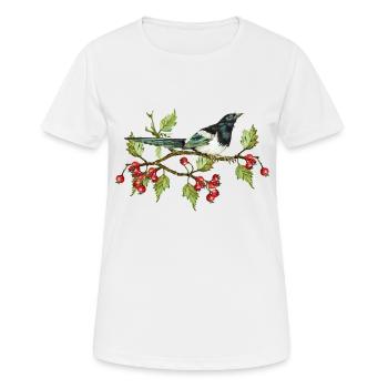 Bunter Vogel - Frauen T-Shirt atmungsaktiv - Weiß - Vorne - AI Model Female 172 dark (172cm)