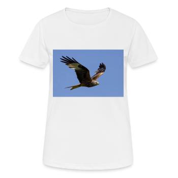 Rotmilan im Flug - Frauen T-Shirt atmungsaktiv - Weiß - Vorne - AI Model Female 172 dark (172cm)