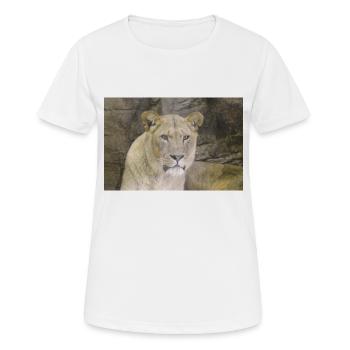 lioness CSC 0862 - Women's Breathable T-Shirt - white - Front - AI Model Female 172 dark (172cm)