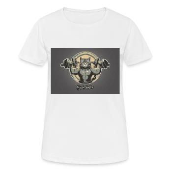 Wortspiel mehrdeutiger deutscher Ausdruck - Muskelkater - Frauen T-Shirt atmungsaktiv - Weiß - Vorne - AI Model Female 172 dark (172cm)