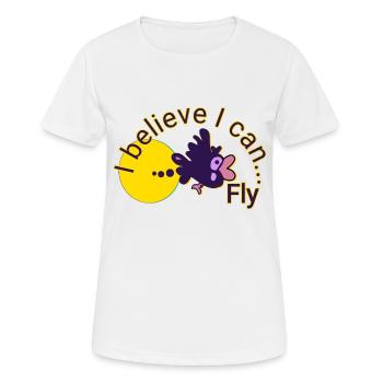 Fliegender Vogel - Frauen T-Shirt atmungsaktiv - Weiß - Vorne - AI Model Female 172 dark (172cm)