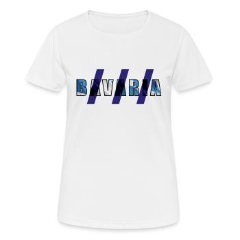 Bavière _ 04 - T-shirt respirant Femme - blanc - Devant - AI Model Female 172 dark (172cm)