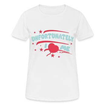 I heart me - Frauen T-Shirt atmungsaktiv - Weiß - Vorne - AI Model Female 172 dark (172cm)