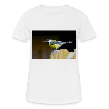 Great Tit with Spider - Women's Breathable T-Shirt - white - Front - AI Model Female 172 dark (172cm)
