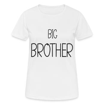 big brother - grand frère - grand cœur - T-shirt respirant Femme - blanc - Devant - AI Model Female 172 dark (172cm)