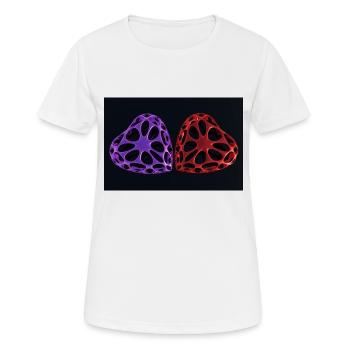 DUO COEUR - T-shirt respirant Femme - blanc - Devant - AI Model Female 172 dark (172cm)