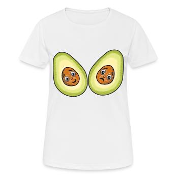 Avocados Früchte Frucht Vegetarisch - Frauen T-Shirt atmungsaktiv - Weiß - Vorne - AI Model Female 172 dark (172cm)