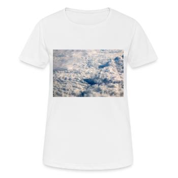 Formations nuageuses et Alpes près de la Zugspitze - T-shirt respirant Femme - blanc - Devant - AI Model Female 172 dark (172cm)