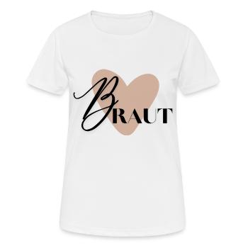 Braut - Frauen T-Shirt atmungsaktiv - Weiß - Vorne - AI Model Female 172 dark (172cm)