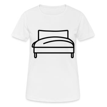 lit - T-shirt respirant Femme - blanc - Devant - AI Model Female 172 dark (172cm)