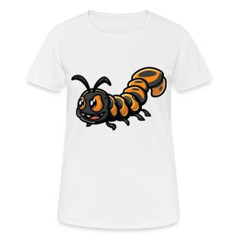 Mille-pattes - T-shirt respirant Femme - blanc - Devant - AI Model Female 172 dark (172cm)