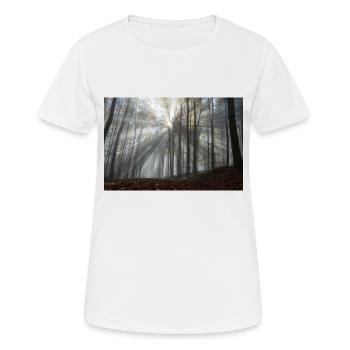 L’éclat de la forêt - T-shirt respirant Femme - blanc - Devant - AI Model Female 172 dark (172cm)