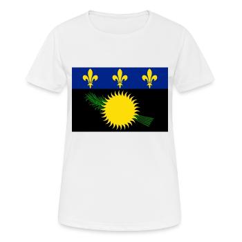 Guadeloupe - Frauen T-Shirt atmungsaktiv - Weiß - Vorne - AI Model Female 172 dark (172cm)