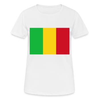 Mali - T-shirt respirant Femme - blanc - Devant - AI Model Female 172 dark (172cm)